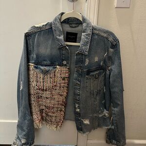 Zara Denim Jacket with Black Label